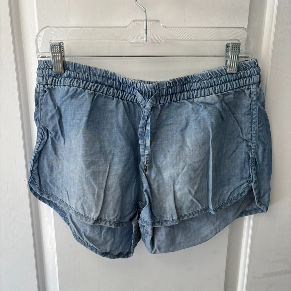 Soft denim shorts